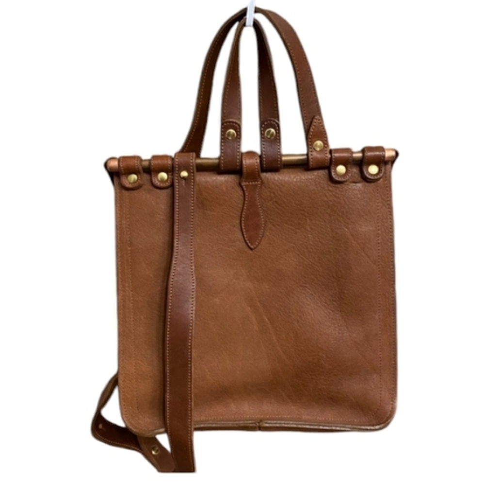 Chic Brown Leather Crossbody Bag - Picture 7 of 16